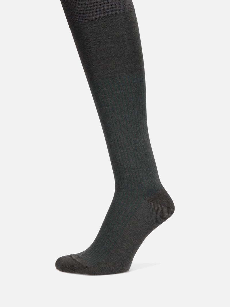 Classic Rib Heathered Knee High Socks