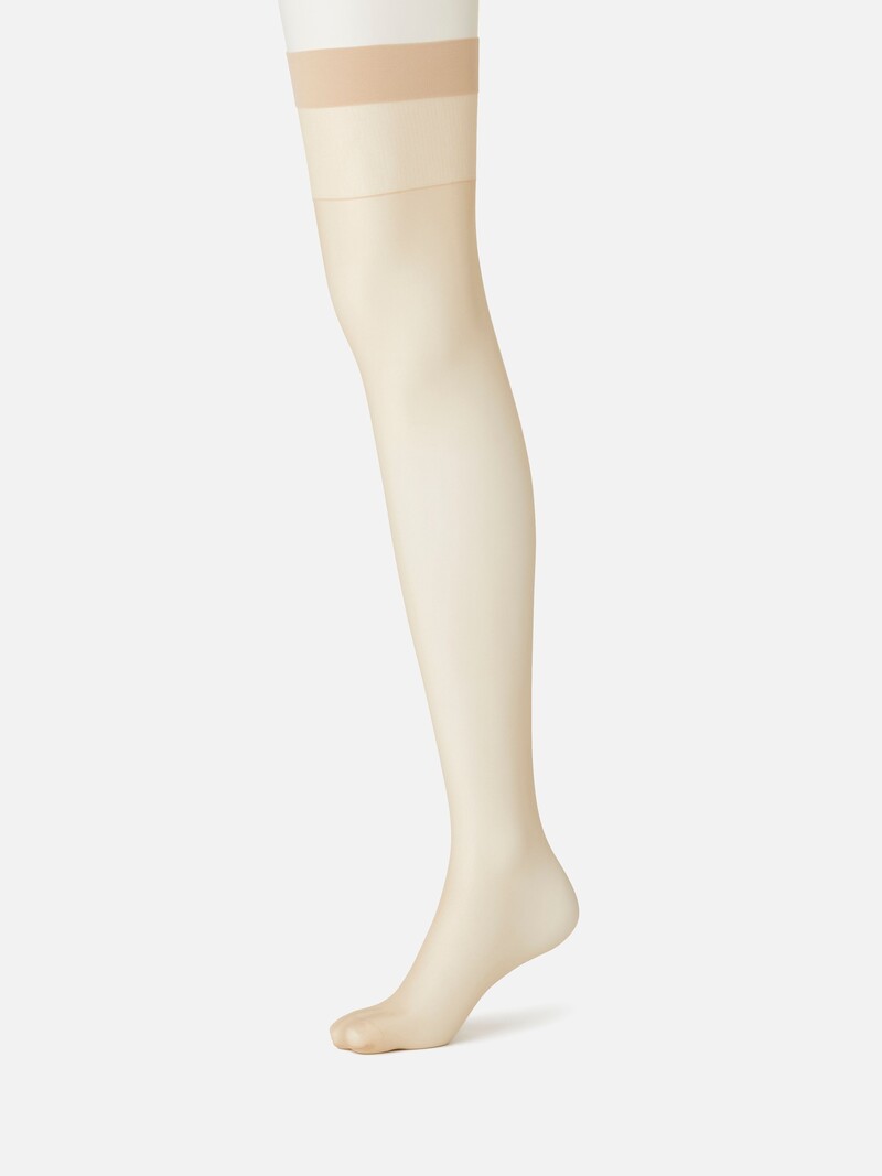 Natural Touch Basic Thigh-High Socks 17D