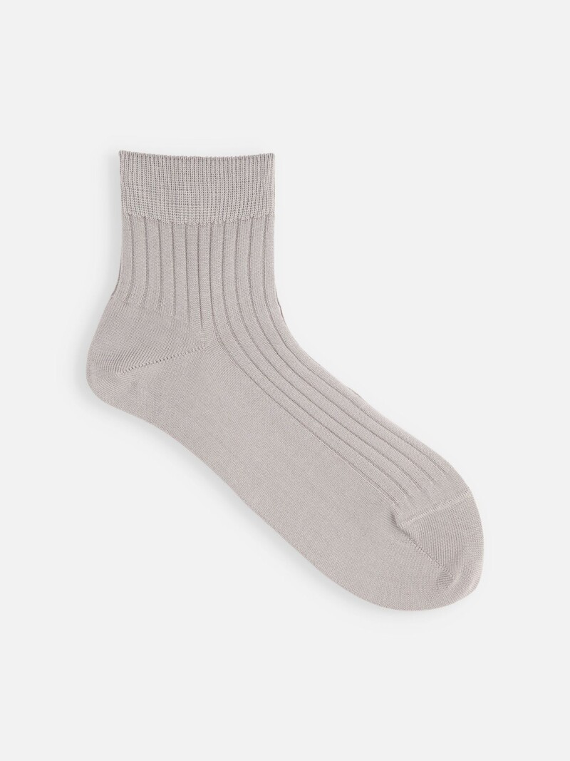 100% Cotton Ribbed Ankle Socks