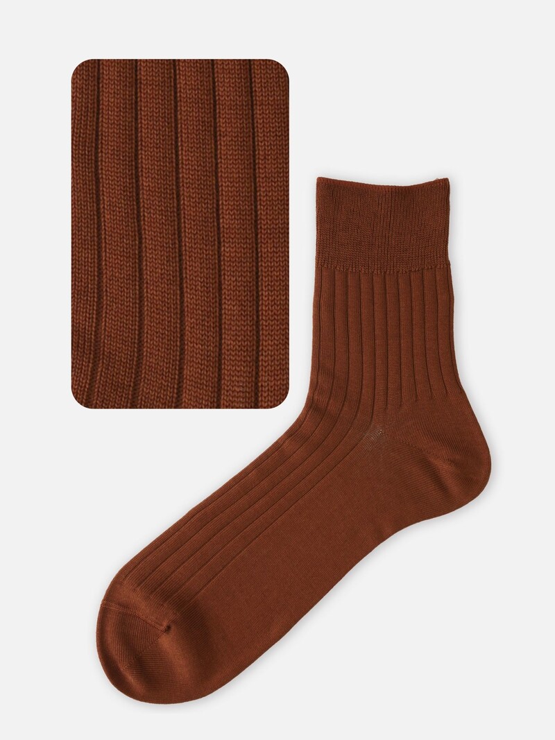 Gerippte kurze Socken M