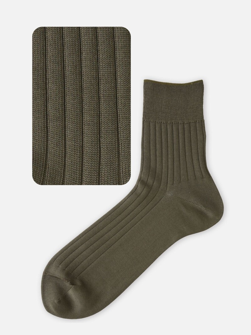 Gerippte kurze Socken M