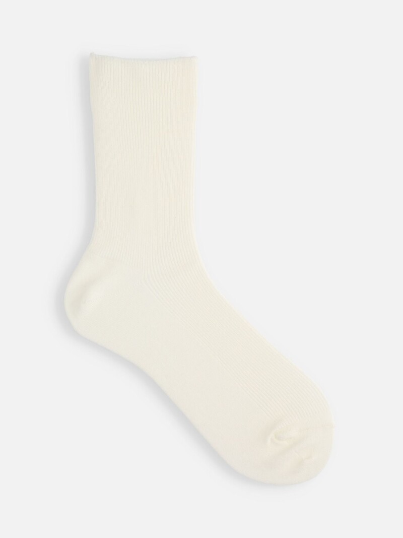 Ultra Fine Merino Wool Ribbed Crew Socks