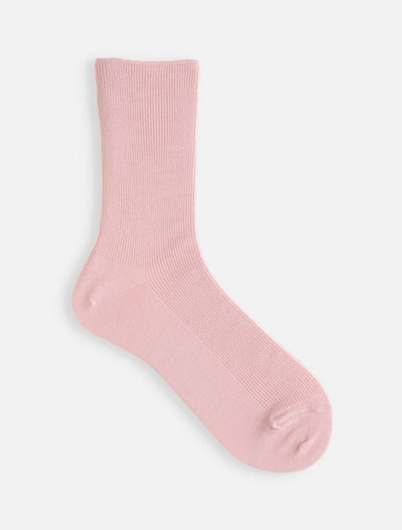 Ultra Fine Merino Wool Ribbed Crew Socks