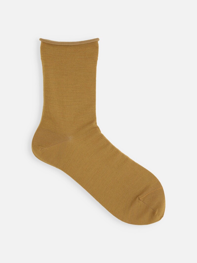 Premium Finest Merino Roll Top Low Crew Socks