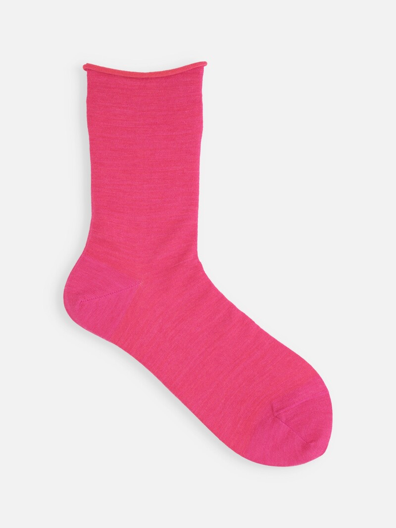 Premium Finest Merino Roll Top Low Crew Socks