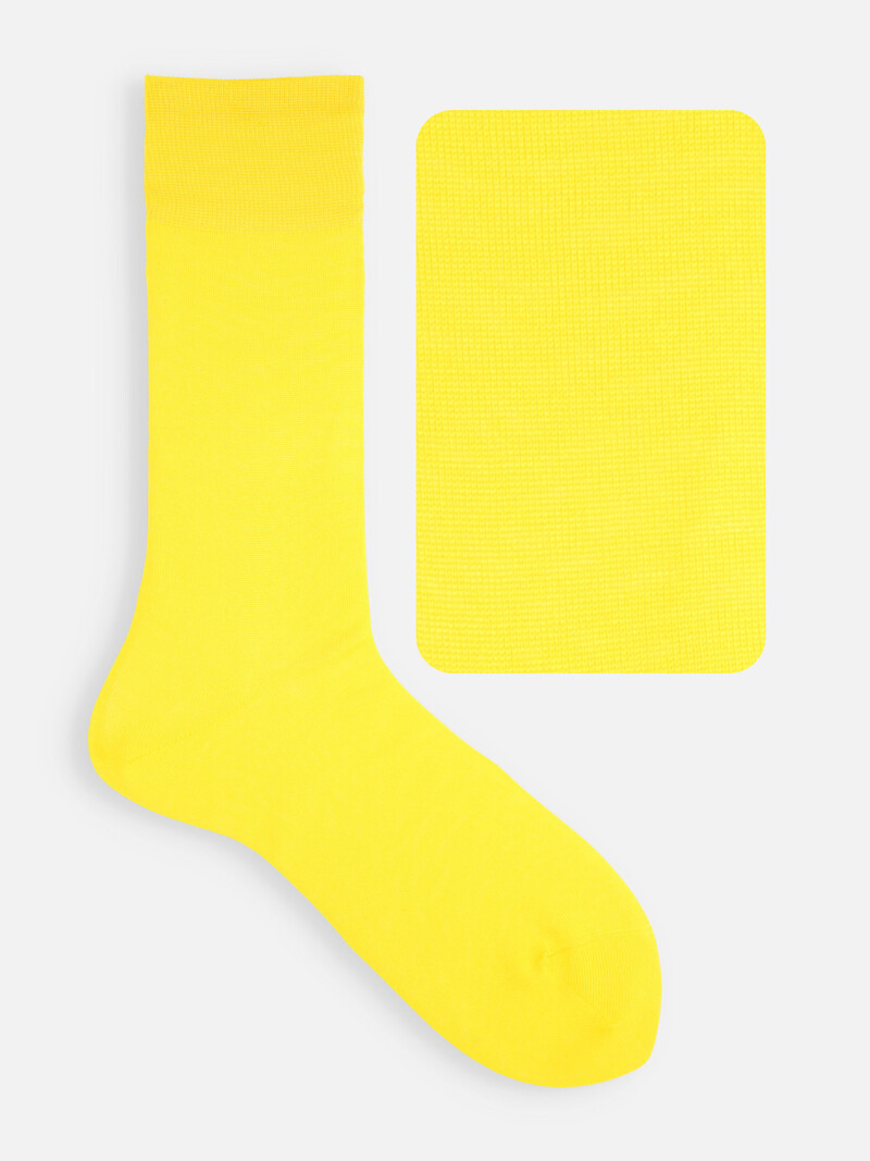 100% Cotton Plain Mid-Calf Socks L