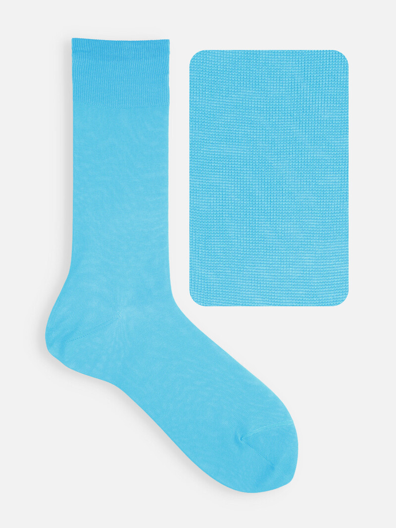 100% Cotton Plain Mid-Calf Socks L