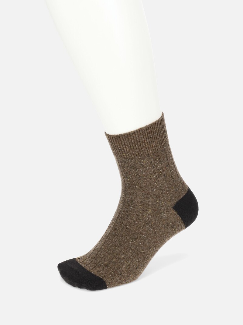 Wollnäpfchen Zweifarbige Kurze Socken M