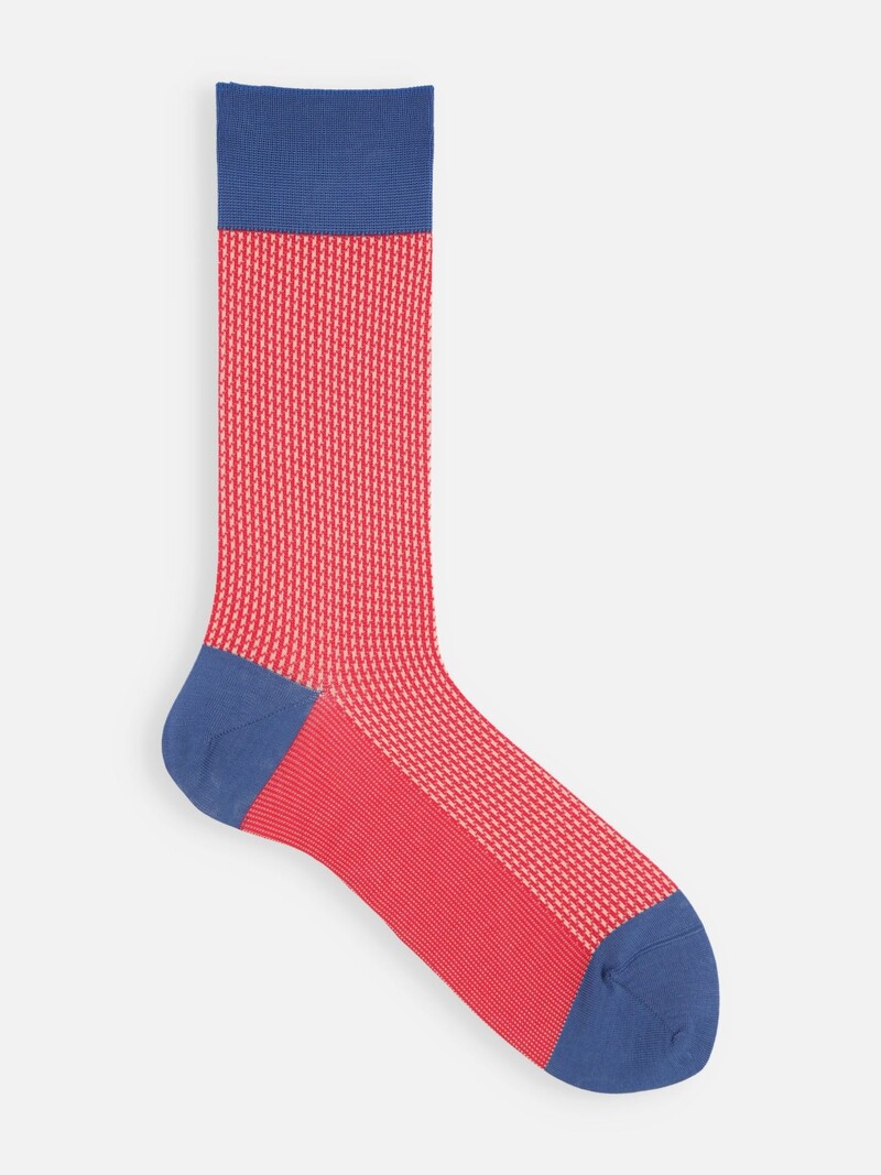 Jacquard Houndstooth Crew Socken L