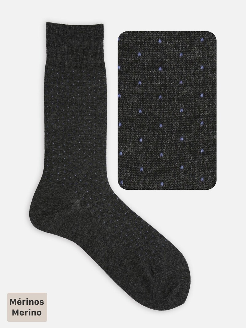 Merinowol Pindot Mid-Calf Sokken M
