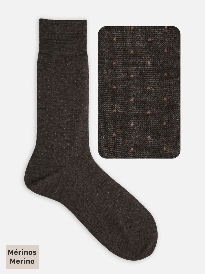 Merinowol Pindot Mid-Calf Sokken M