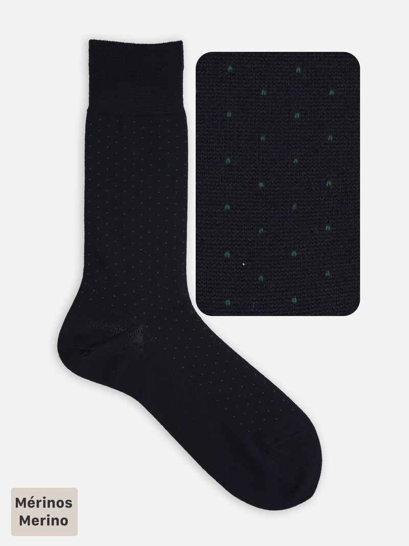Merinowol Pindot Mid-Calf Sokken M