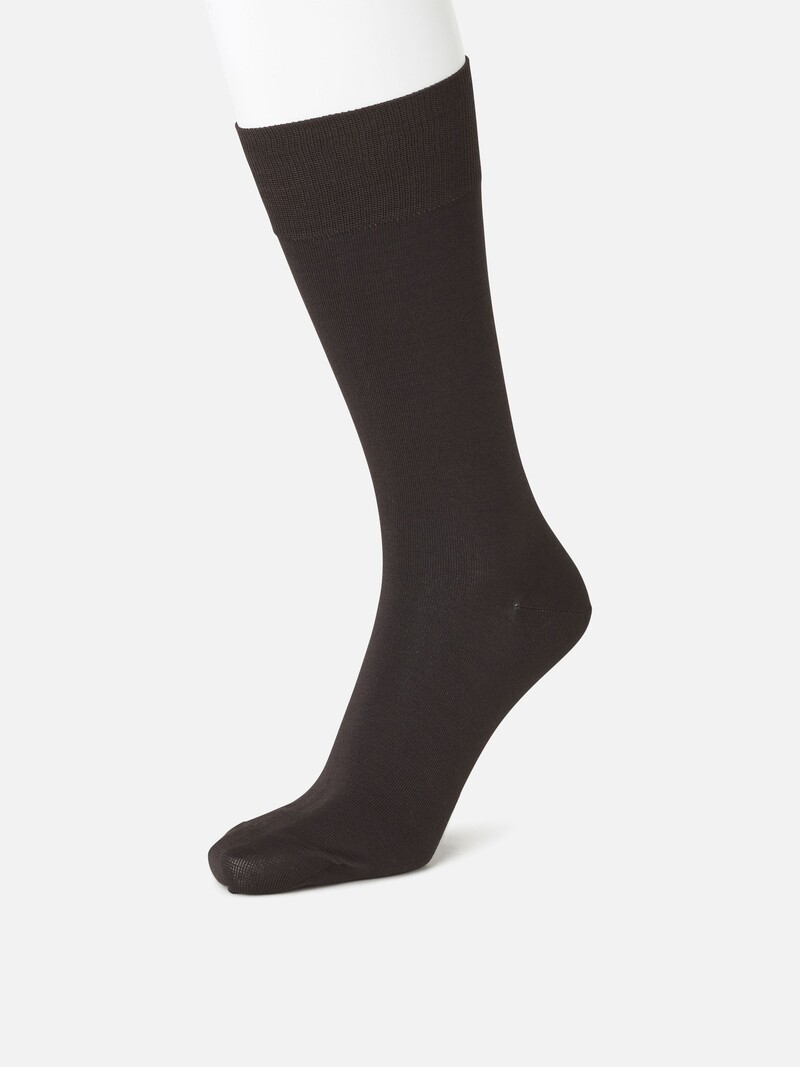 Supima Cotton Plain Mid-Calf Socks S