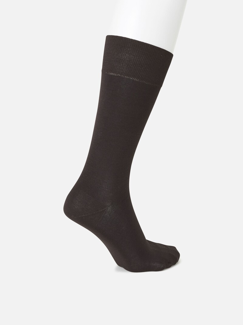 Supima Cotton Plain Mid-Calf Socks S