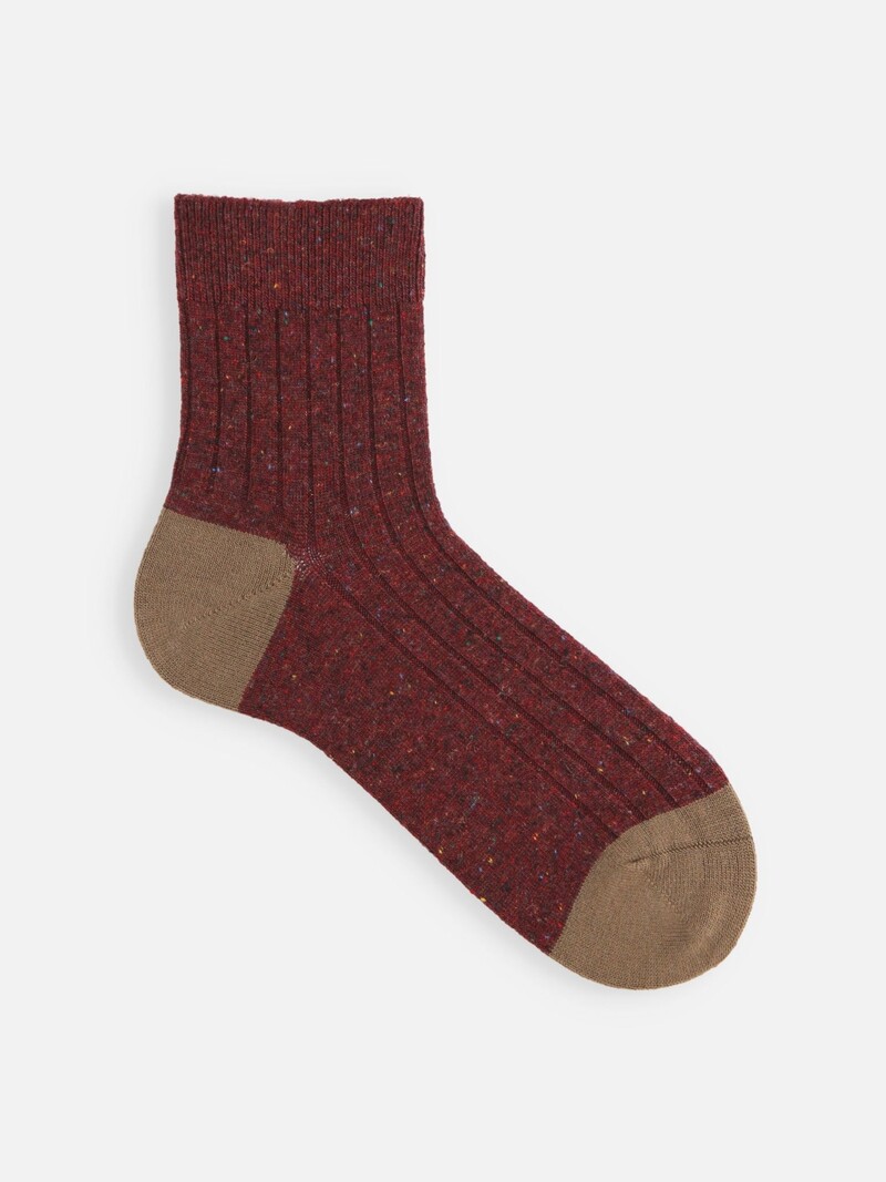Wollnäpfchen Zweifarbige Kurze Socken M