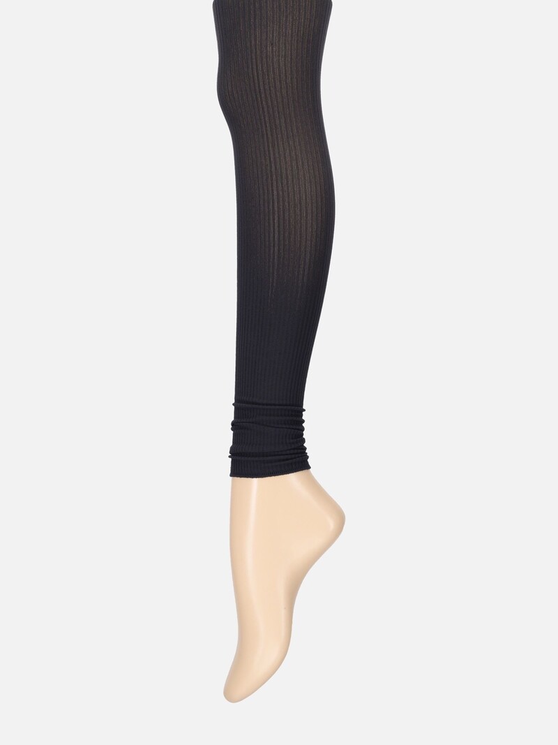 Klassische gerippte lange Leggings