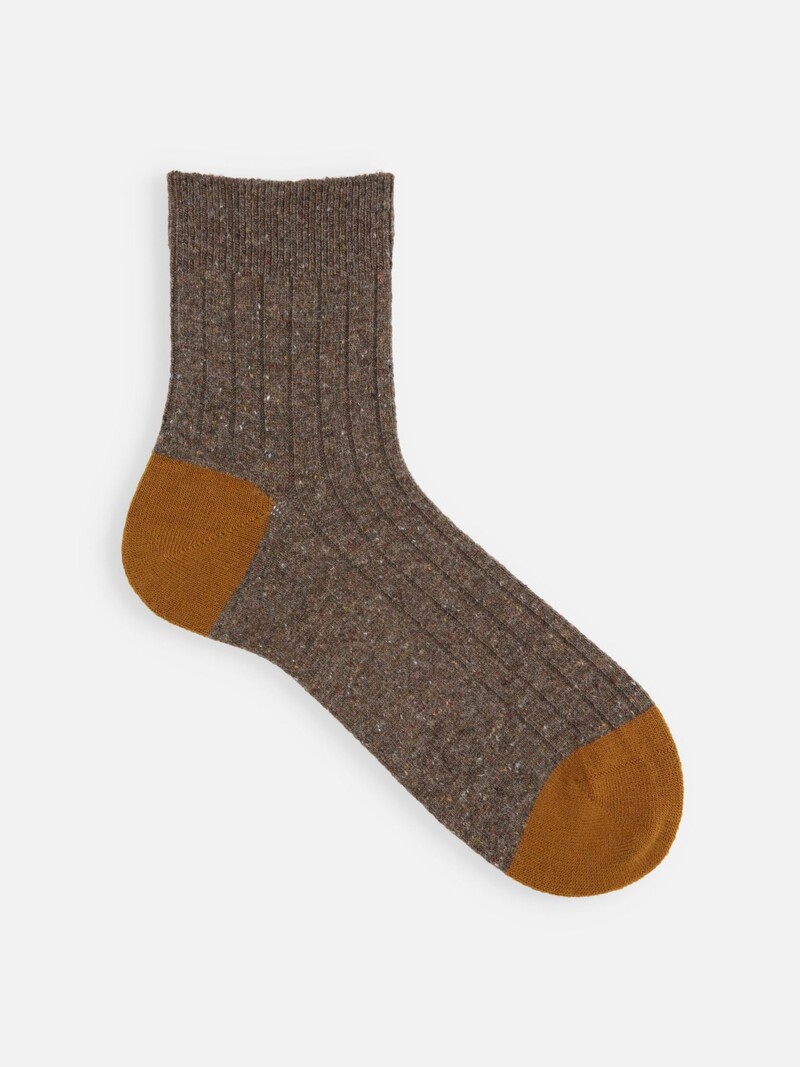 Wollnäpfchen Zweifarbige Kurze Socken M