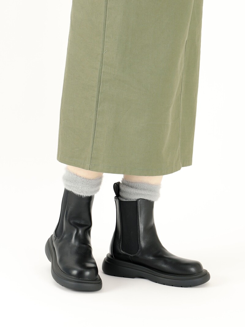 Chaussette haute unie douce Loose