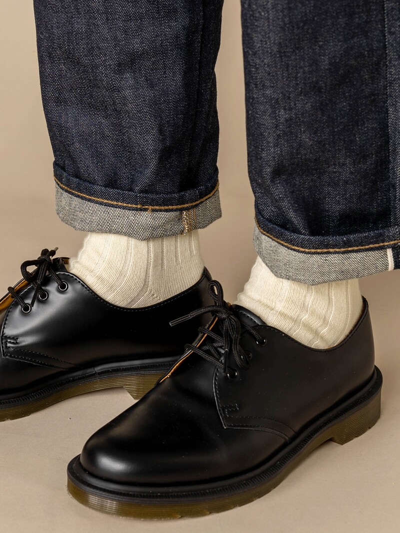 Premium Merino Wool Ribbed Short Socks M