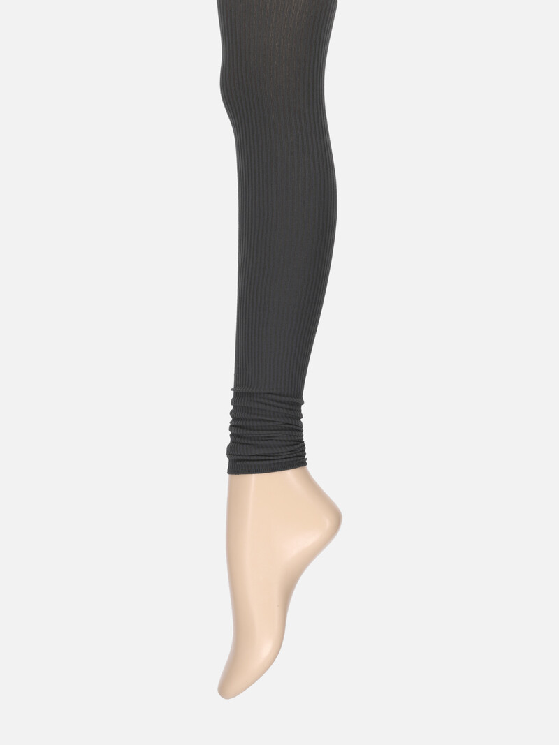 Klassische gerippte lange Leggings