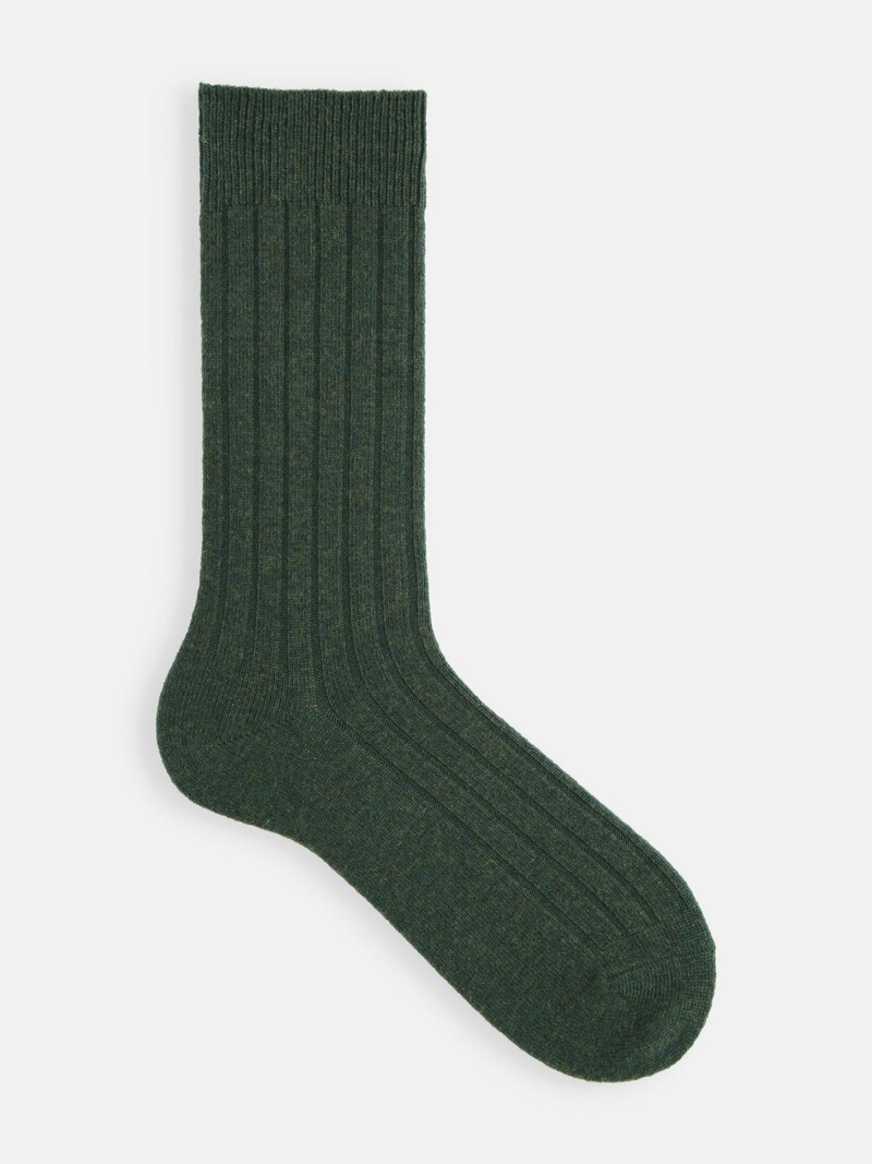 Gerippte Socken aus Premium-Merinowolle L