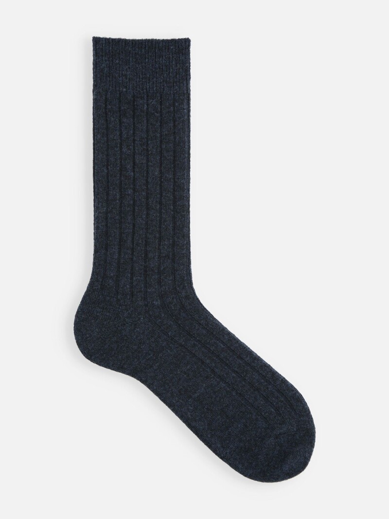Premium geribde sokken van merinowol L