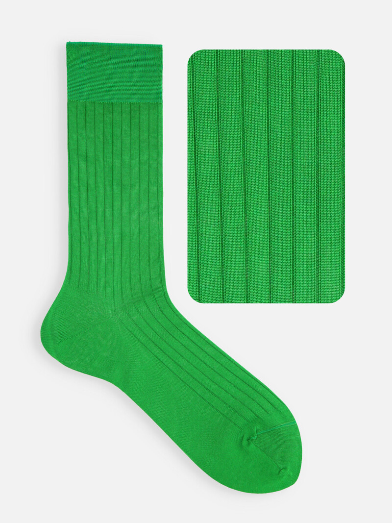 Wadensocken aus 100 % gerippter Baumwolle M