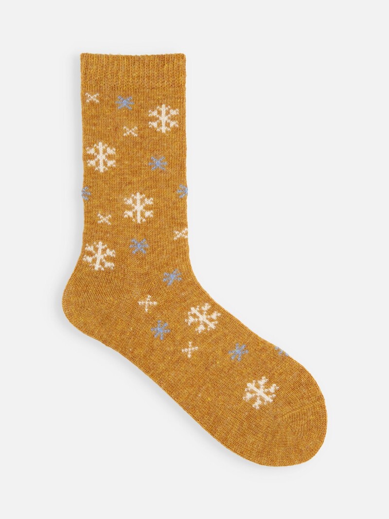 M-i-sock fiocchi di neve in lana/cashmere