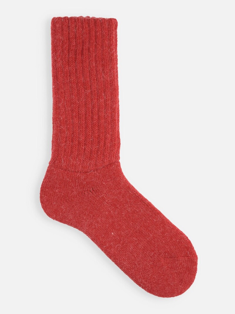 Plain Ribbed Room Crew Socken M