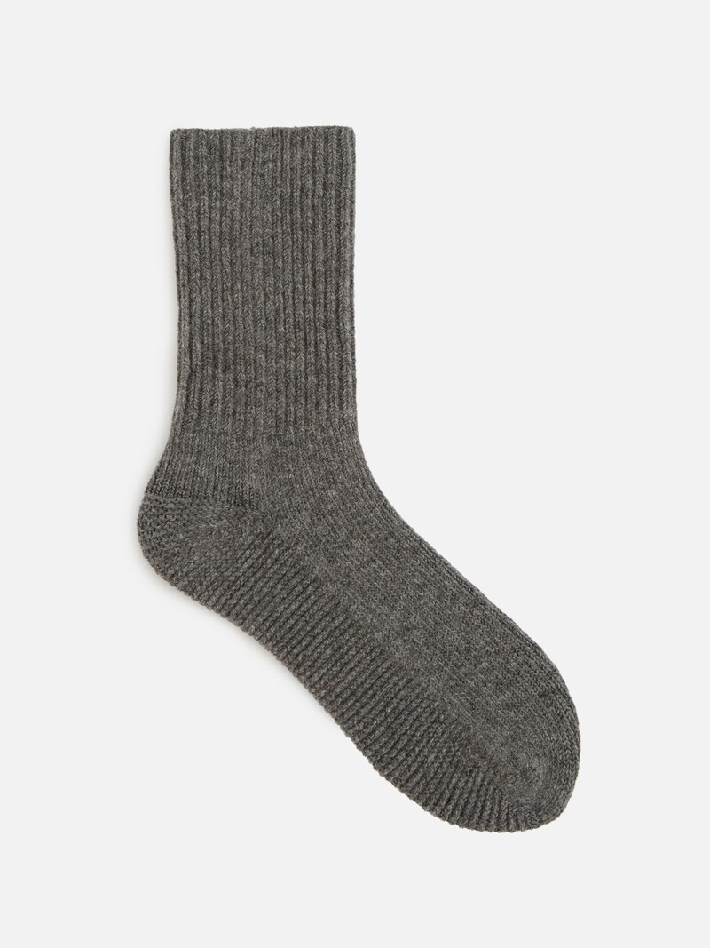 Bed Socks laine d'agneau côtes 1x1 Wholegarment