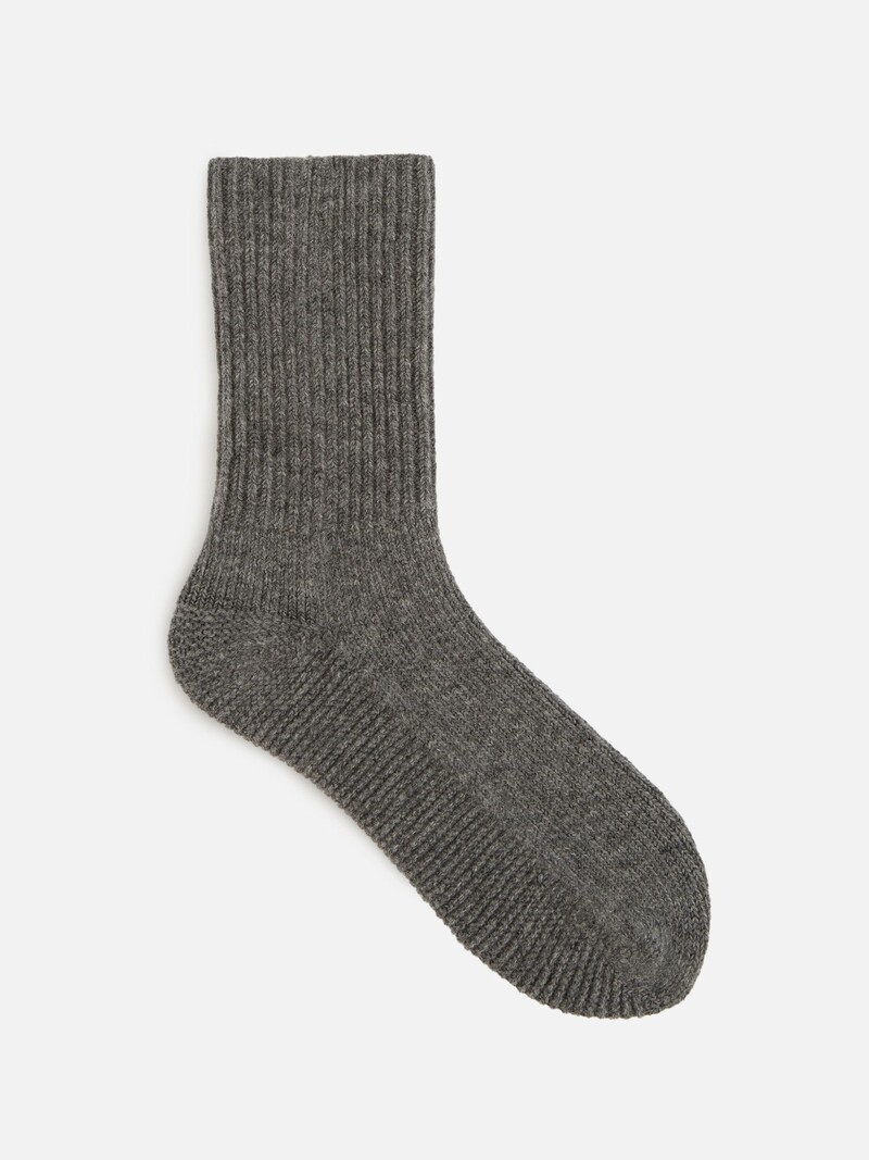 Lambswool Wholegarment Rib Bed Socks