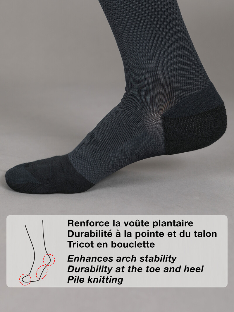 Chaussettes de contention de confort – BLANC GLACIER – LAPADD