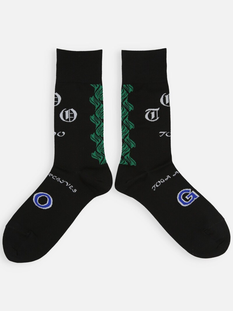 Calcetines medios con estampado del logo de Collab TOGA S