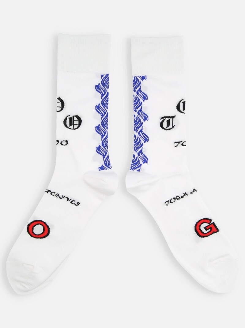 Mi-chaussette motif logo Collab TOGA M