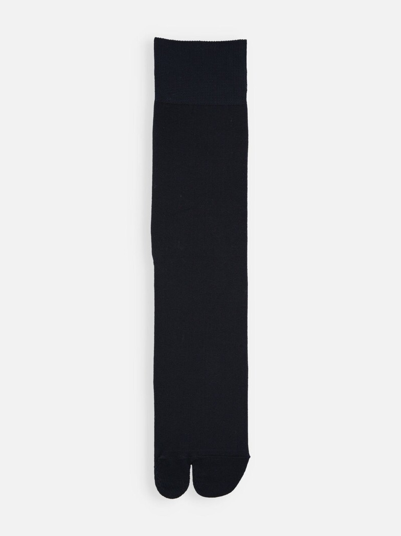 Mi-chaussette Tabi unie en coton L