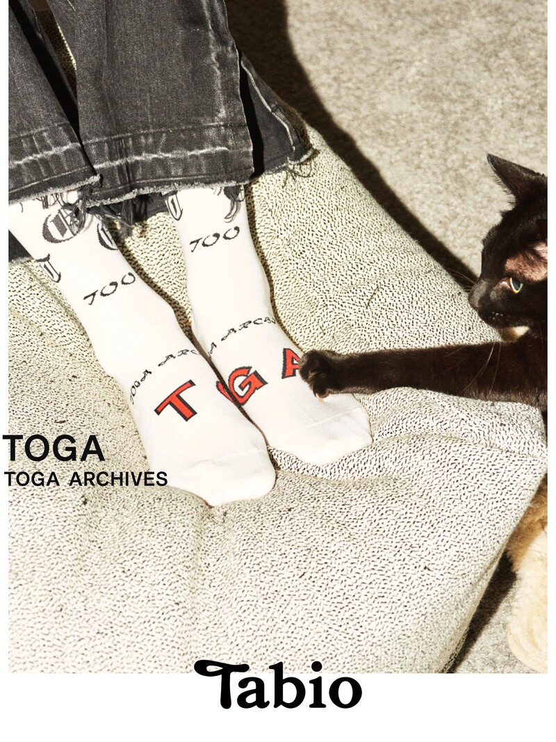 Mi-chaussette motif logo Collab TOGA S