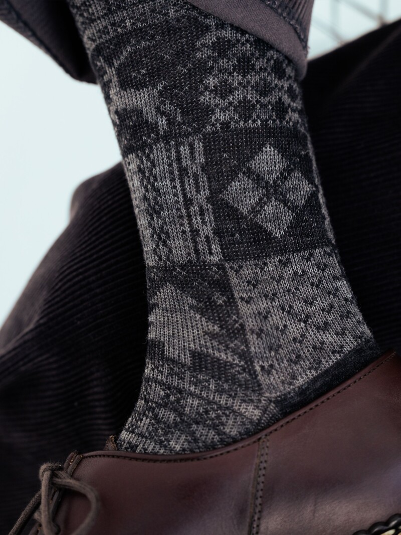 Merino Wool Scandinavian Christmas Socks