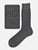 2x2 Ribbed Crew Socks L