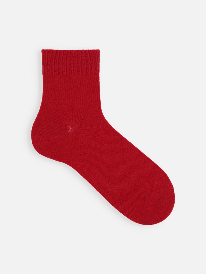 Dehnbare kurze Socken aus Merinowolle L