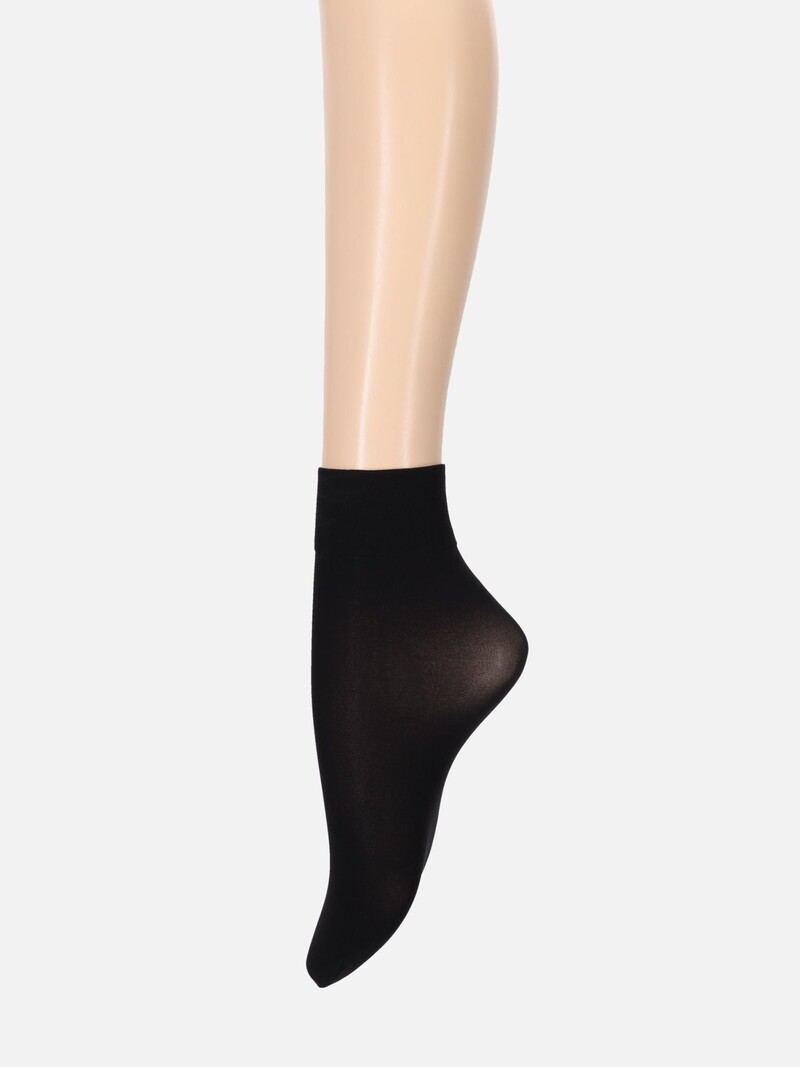 Acheter Dim Chaussettes noires Femme Pur Coton, Taille 39/42 2 paires