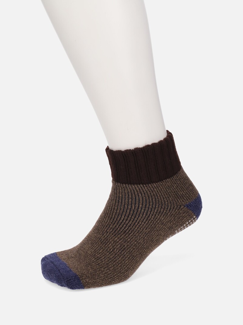 Bicolour Grip Room Socks M