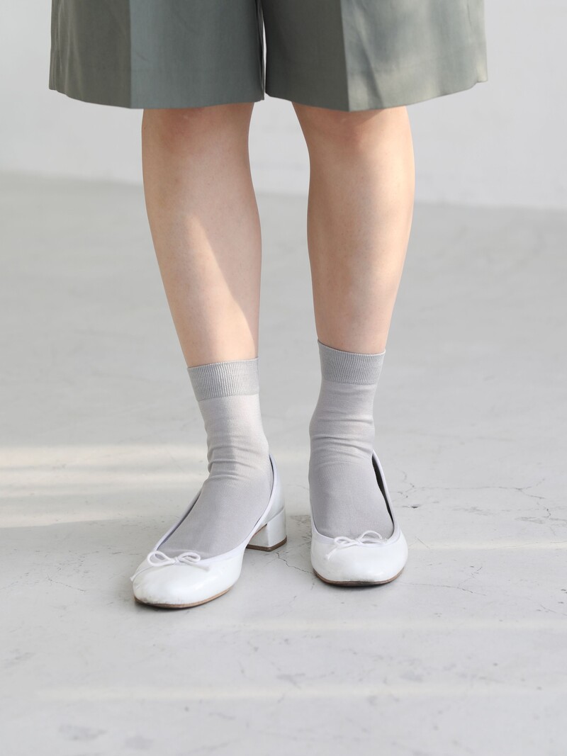 100% Cotton Plain Low Crew Socks