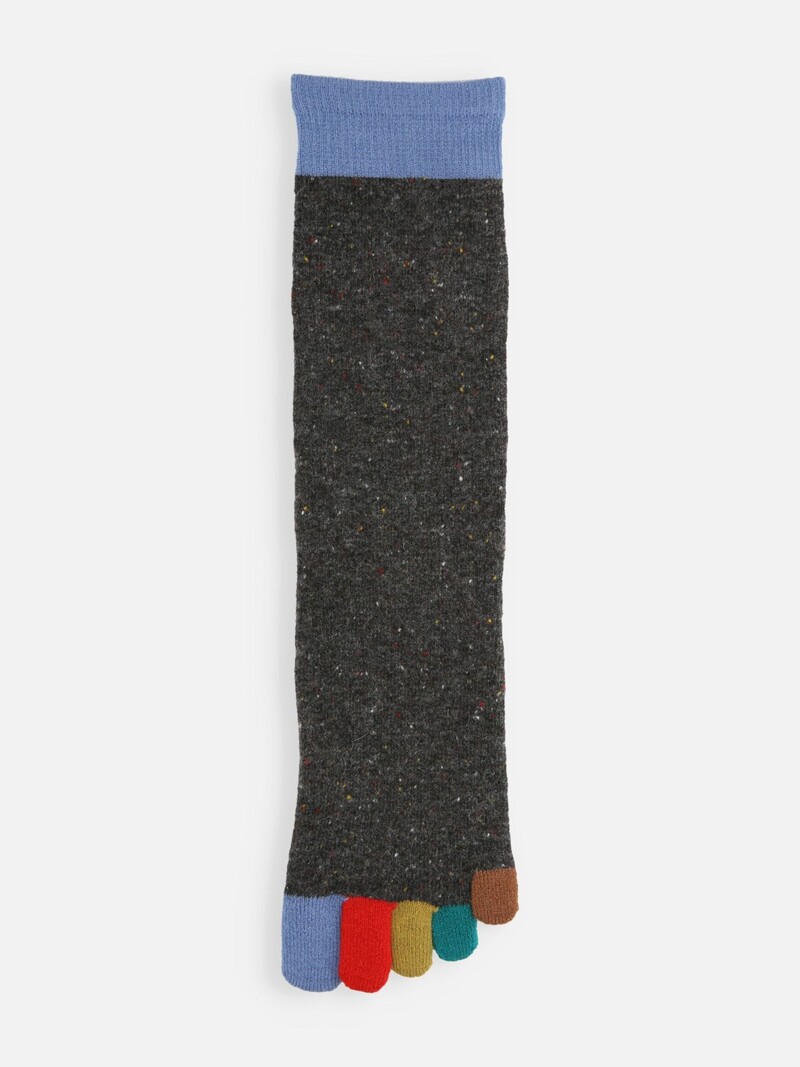 Merino Wool Rainbow 5 Toe Socks M