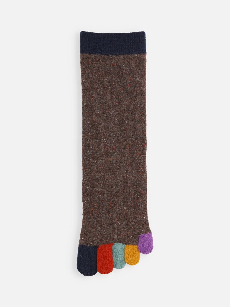 Merino Wool Rainbow 5 Toe Socks S