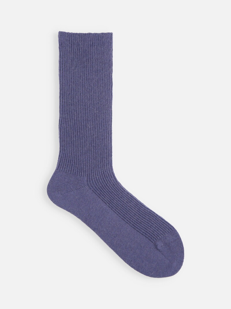 Angora 1X1 Feinripp-3/4-Socken