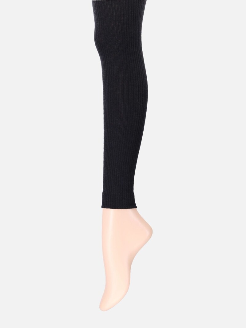 Legging liso de pura lana merino ultrafina