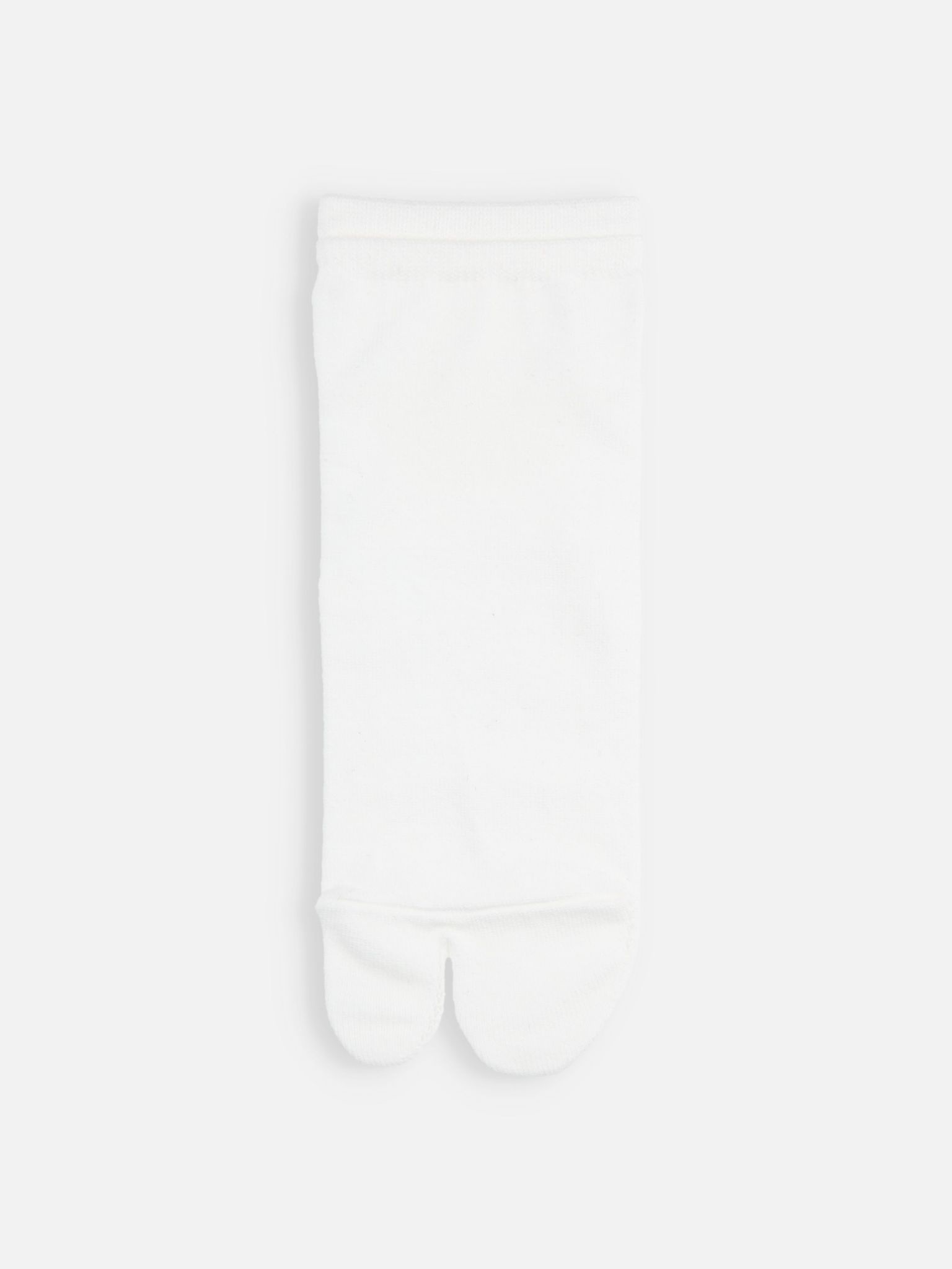Chaussette courte Tabi en coton bord bicolore M