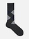 Merino Wool Argyle Mid-Calf Socks M