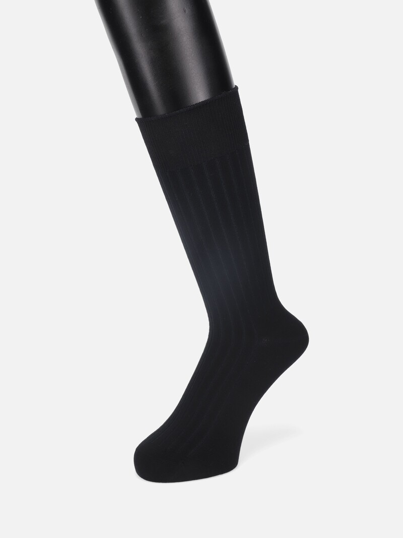 Koryo Cotton 6x2 Rib Mid-Calf Socks M