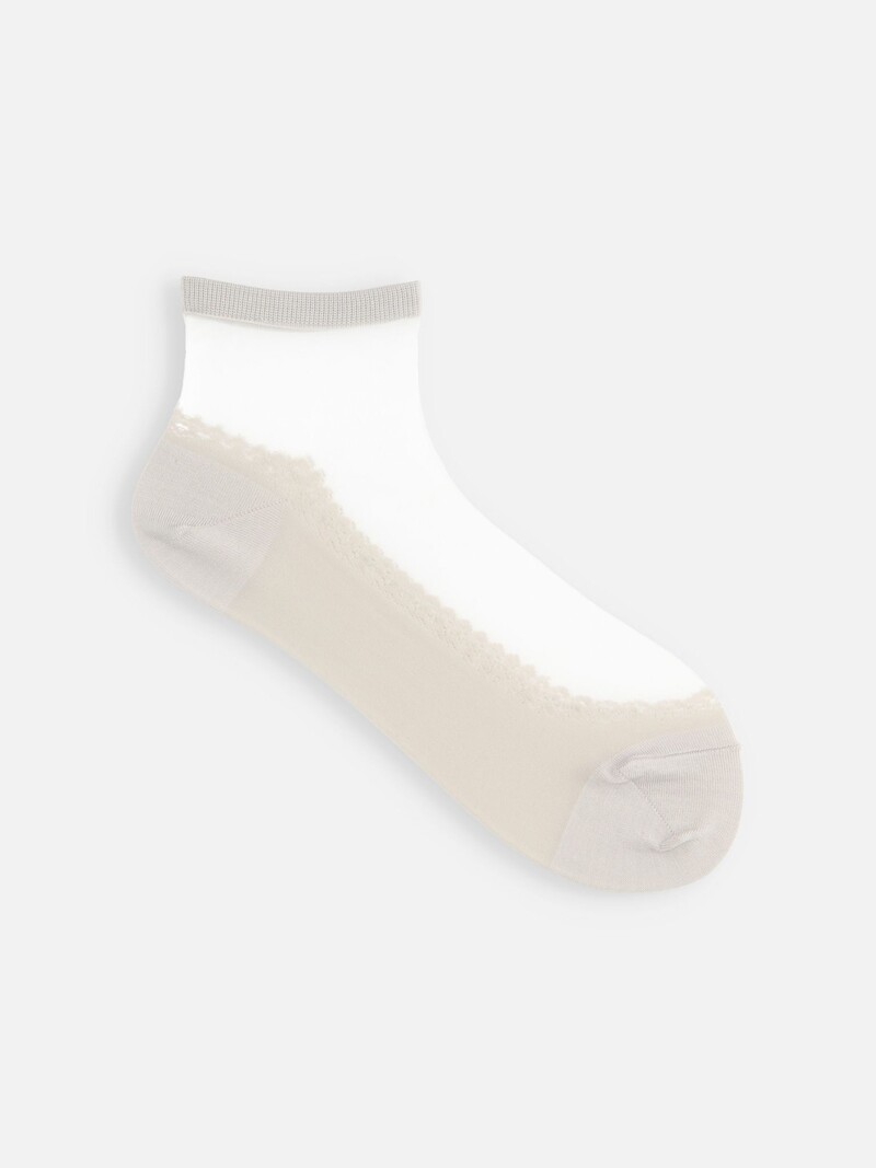 Calzino trasparente con faccia da ballerina S
